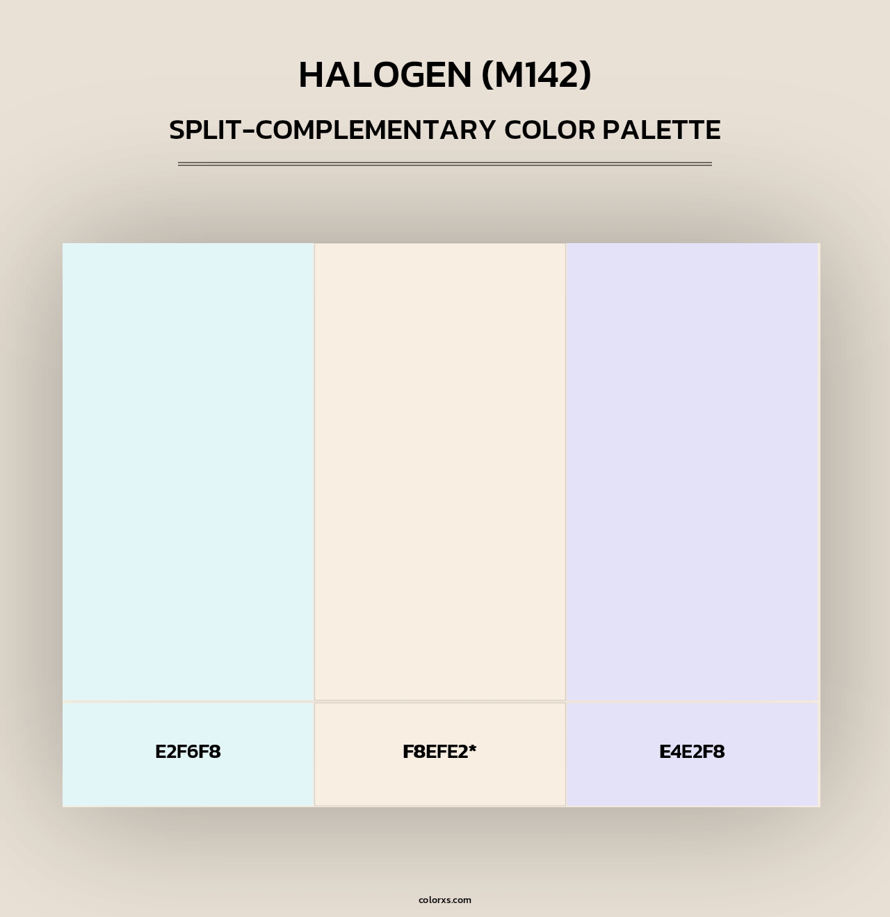 Halogen (M142) - Split-Complementary Color Palette