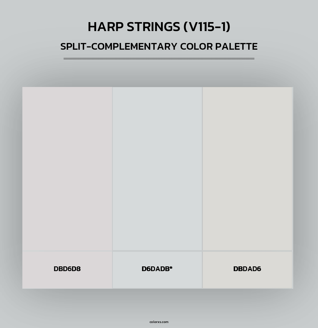 Harp Strings (V115-1) - Split-Complementary Color Palette