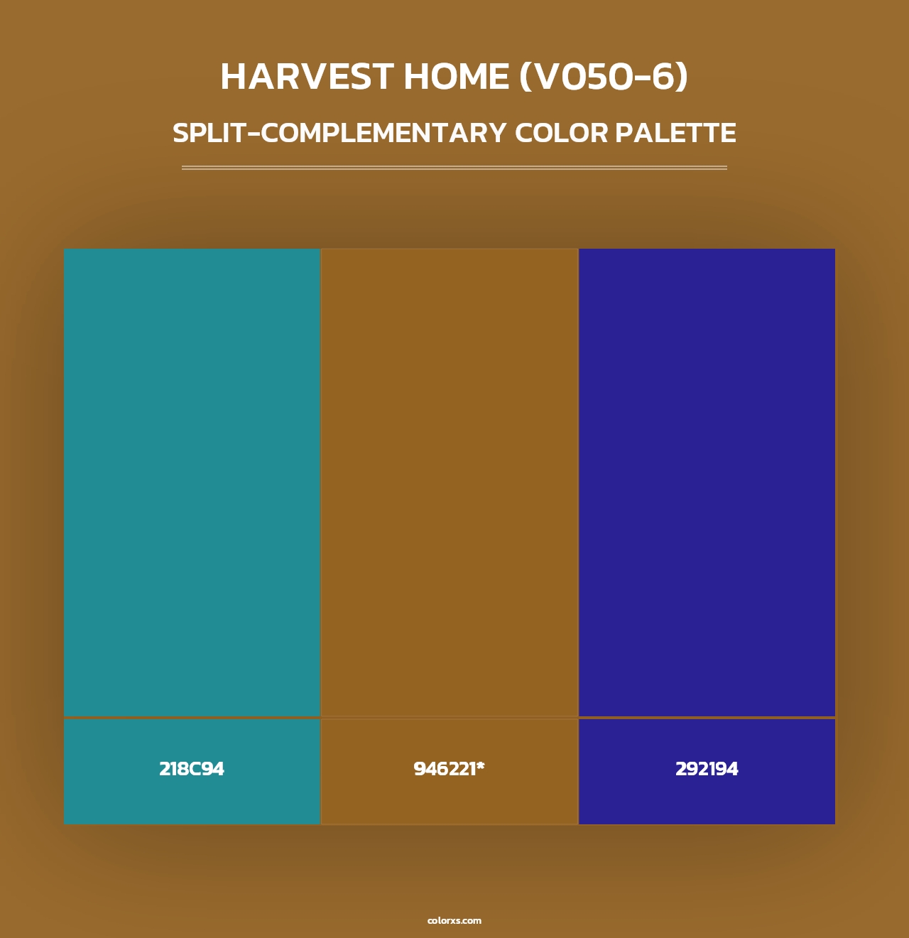 Harvest Home (V050-6) - Split-Complementary Color Palette