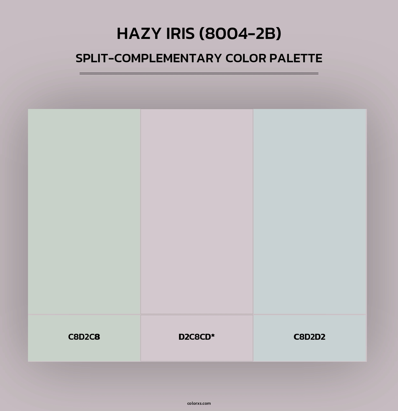 Hazy Iris (8004-2B) - Split-Complementary Color Palette