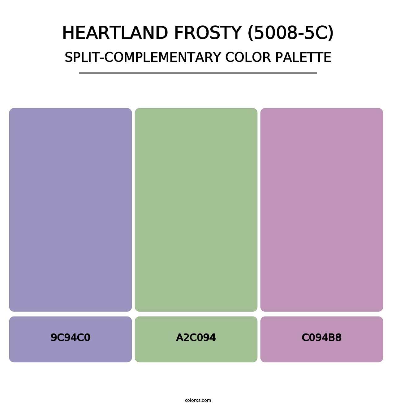 Heartland Frosty (5008-5C) - Split-Complementary Color Palette