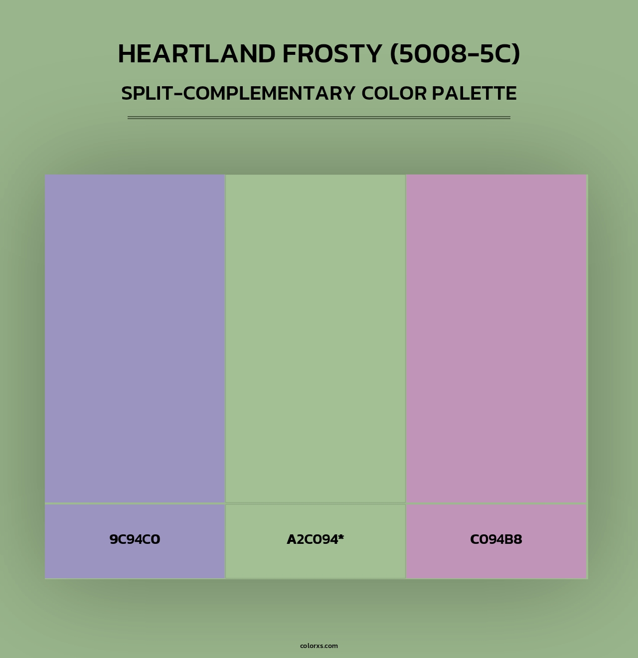 Heartland Frosty (5008-5C) - Split-Complementary Color Palette