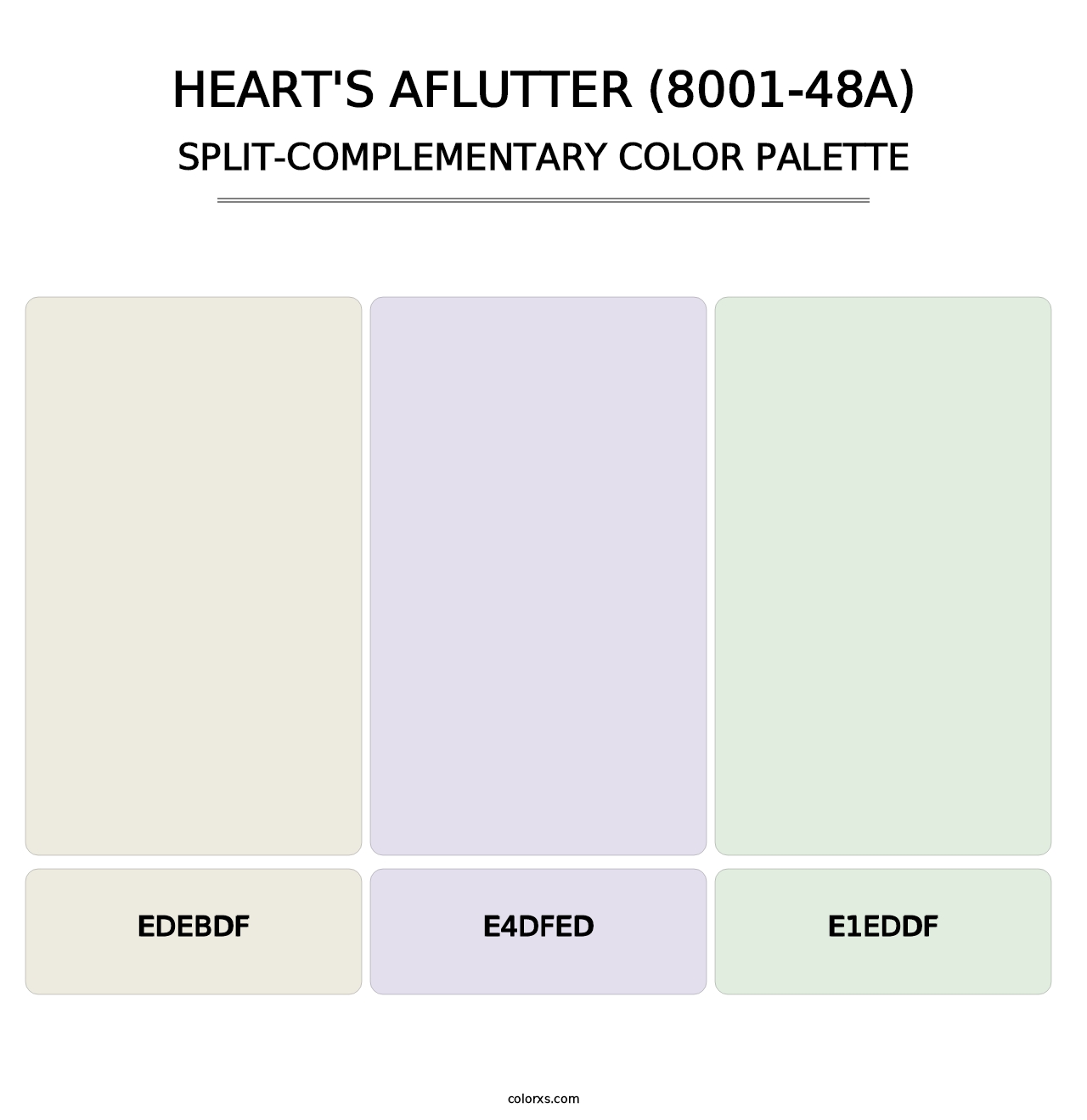 Heart's Aflutter (8001-48A) - Split-Complementary Color Palette