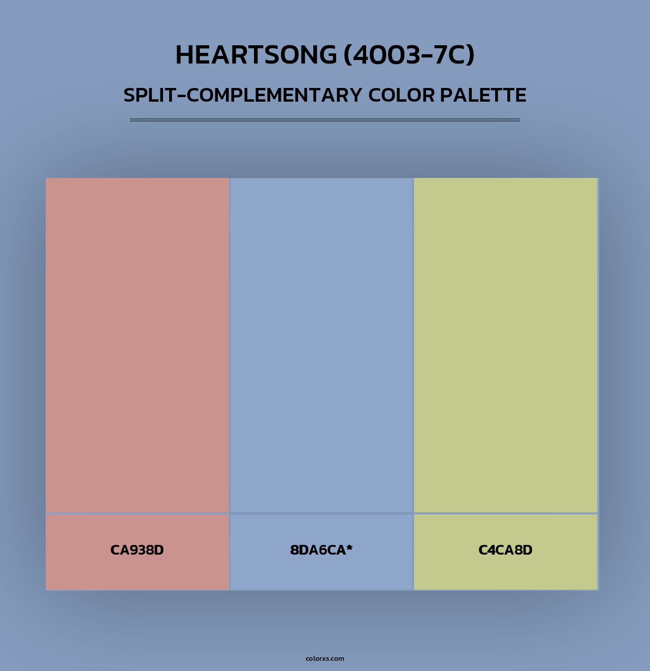 Heartsong (4003-7C) - Split-Complementary Color Palette
