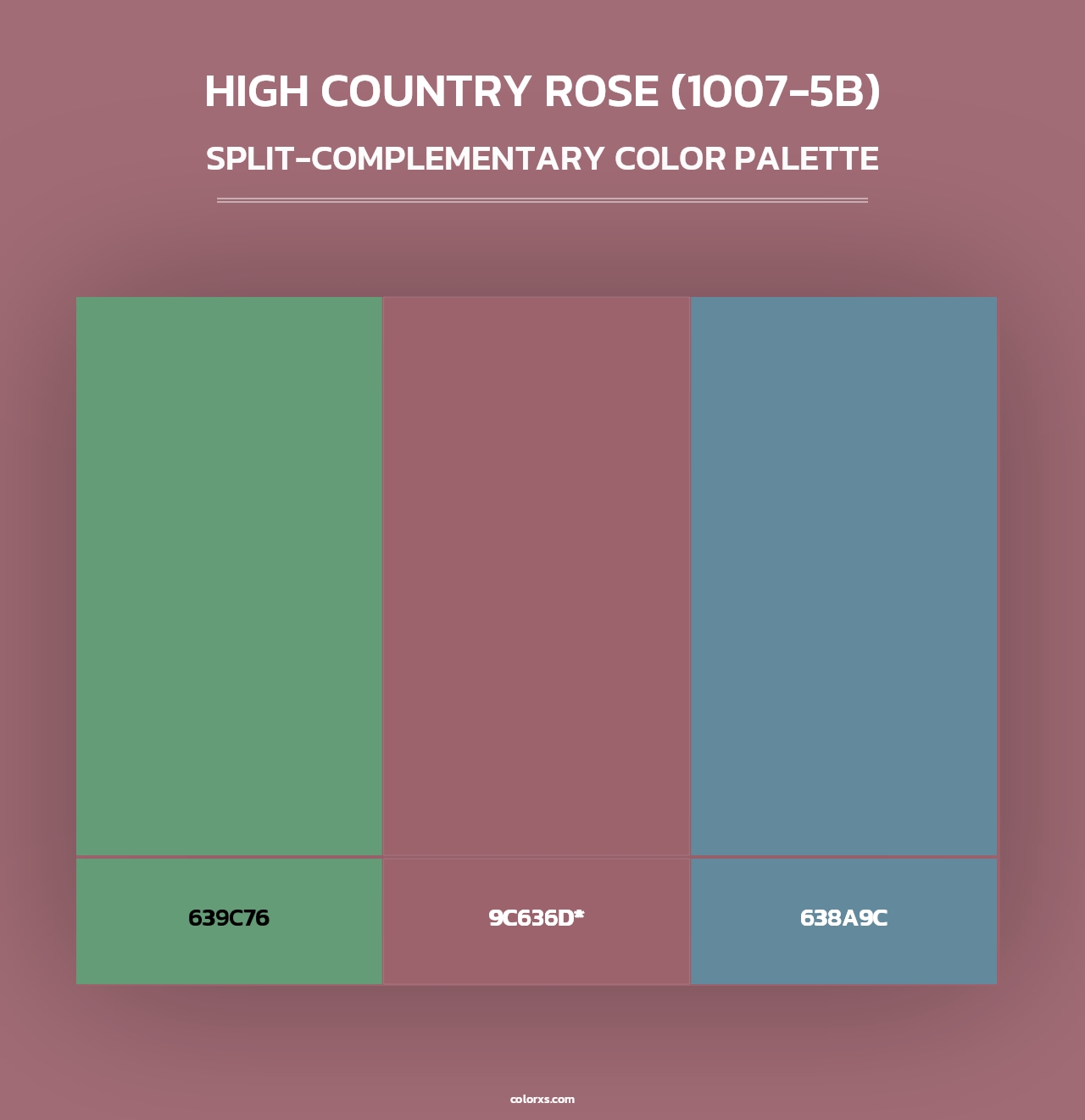 High Country Rose (1007-5B) - Split-Complementary Color Palette