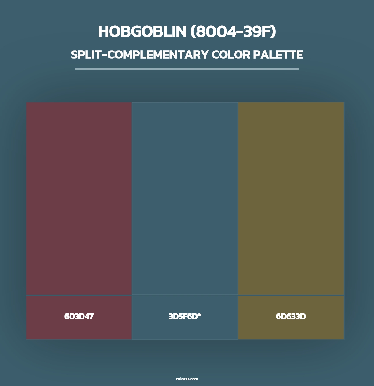 Hobgoblin (8004-39F) - Split-Complementary Color Palette