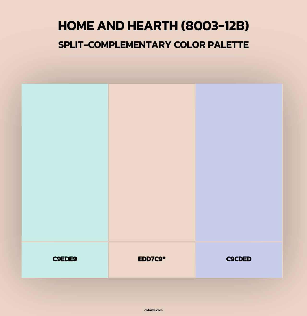 Home and Hearth (8003-12B) - Split-Complementary Color Palette