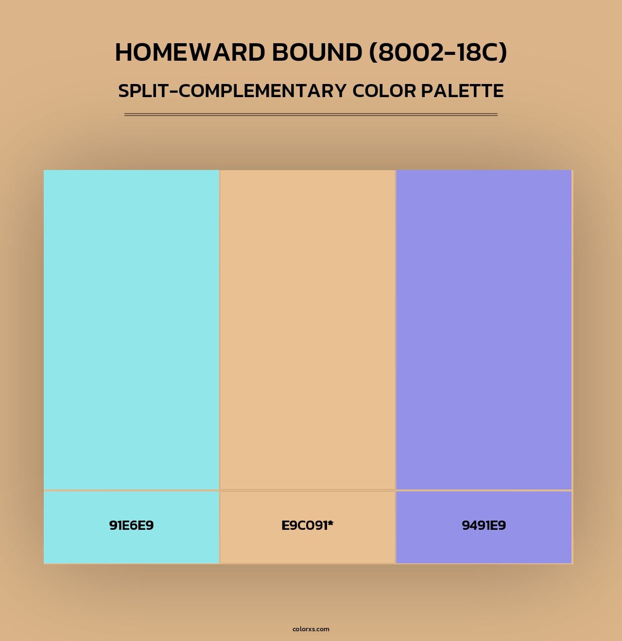 Homeward Bound (8002-18C) - Split-Complementary Color Palette
