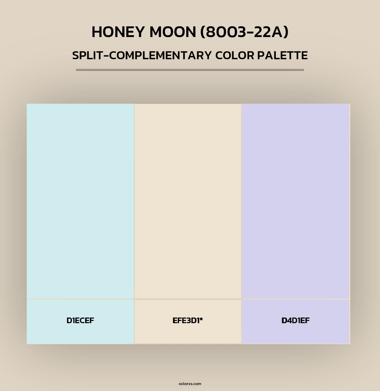 Honey Moon (8003-22A) - Split-Complementary Color Palette