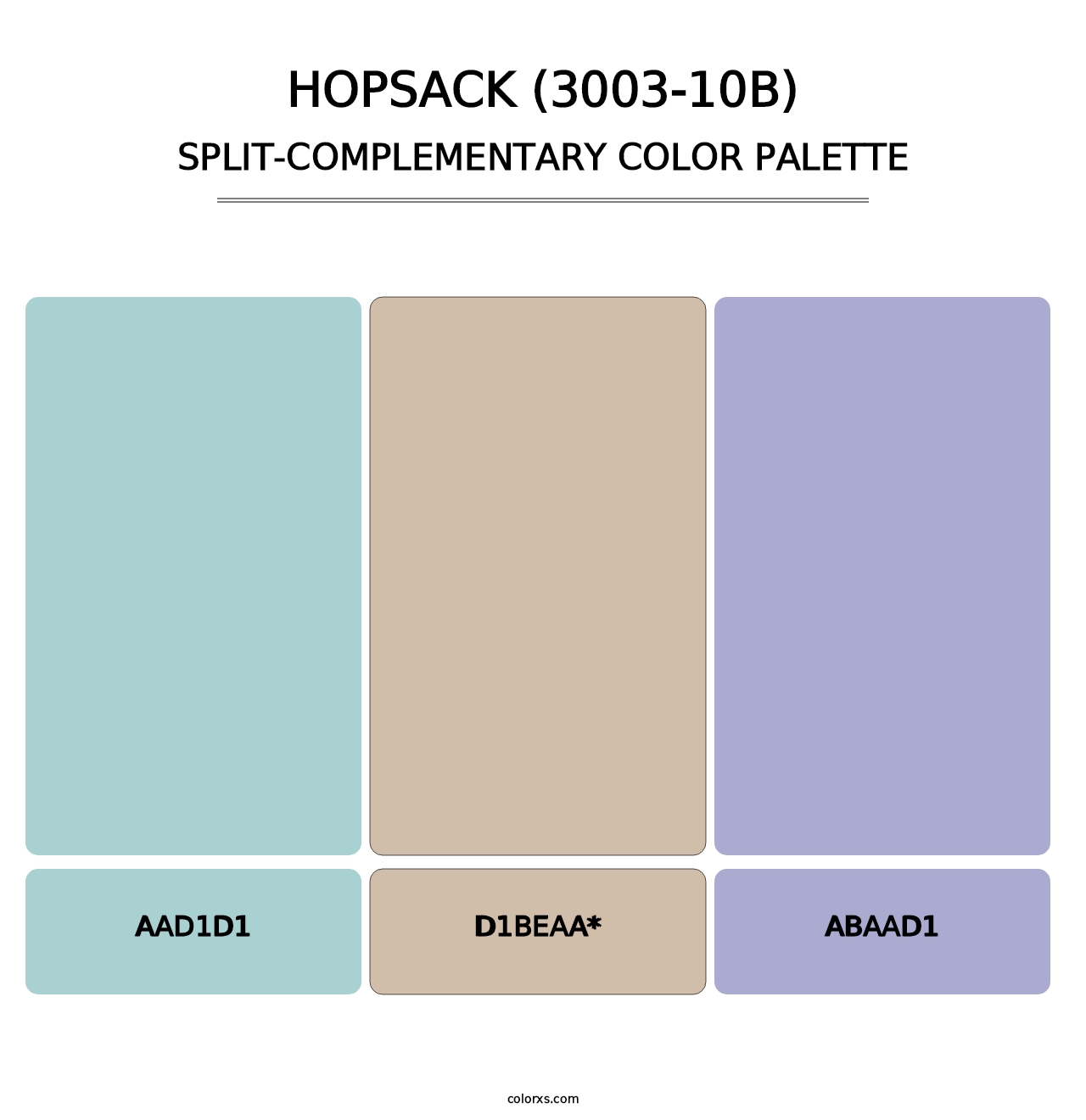 Hopsack (3003-10B) - Split-Complementary Color Palette