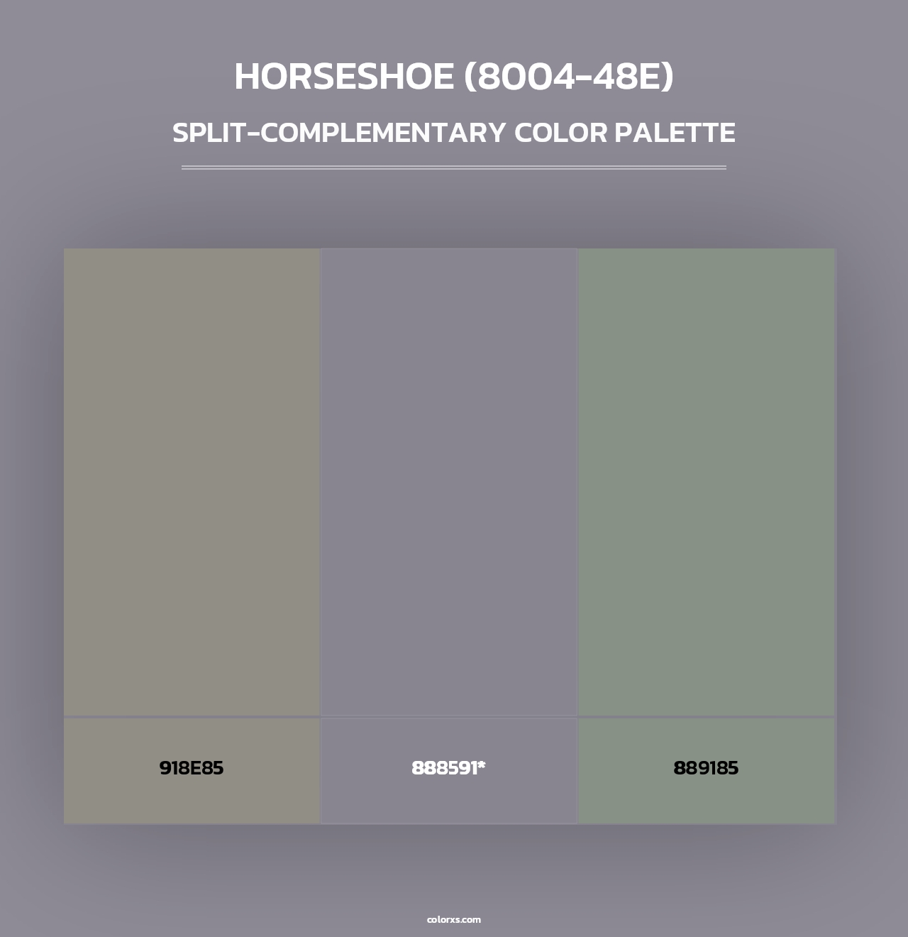 Horseshoe (8004-48E) - Split-Complementary Color Palette