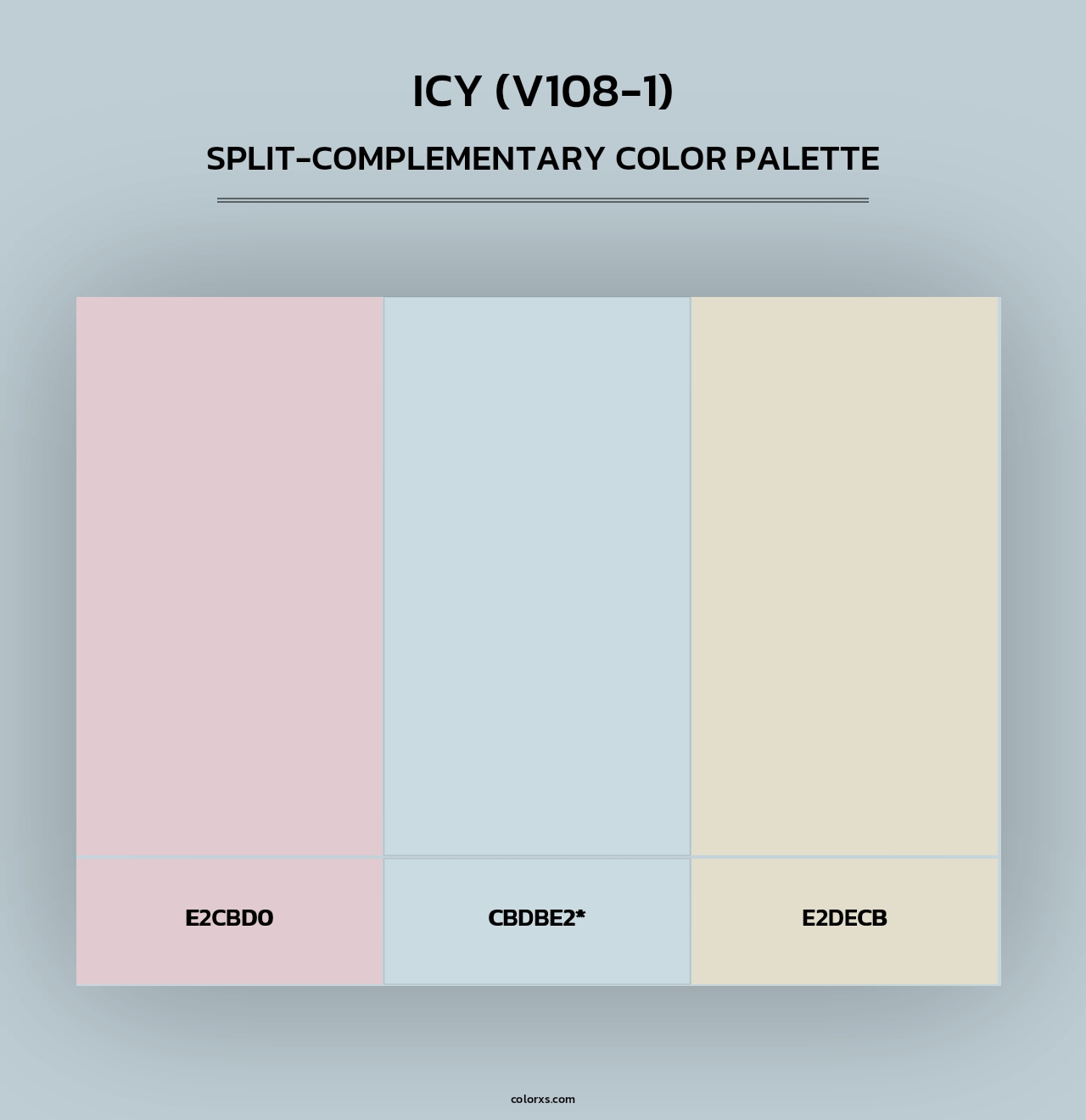 Icy (V108-1) - Split-Complementary Color Palette