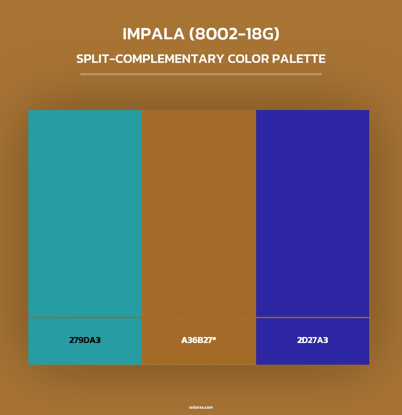 Impala (8002-18G) - Split-Complementary Color Palette