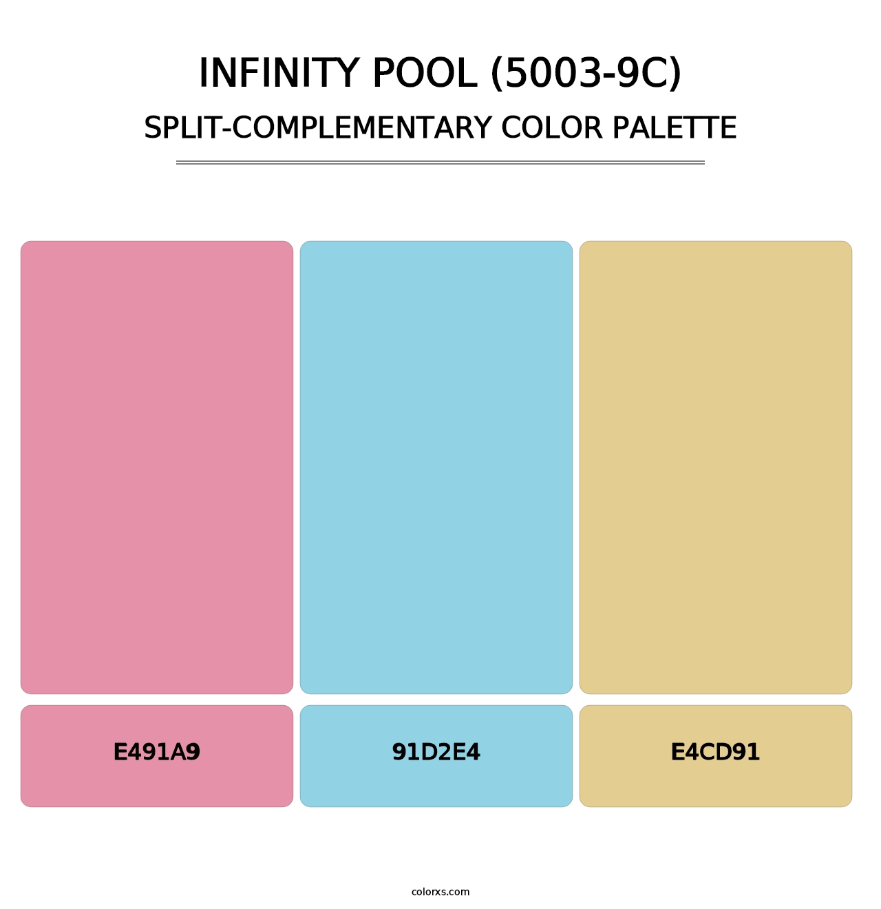 Infinity Pool (5003-9C) - Split-Complementary Color Palette