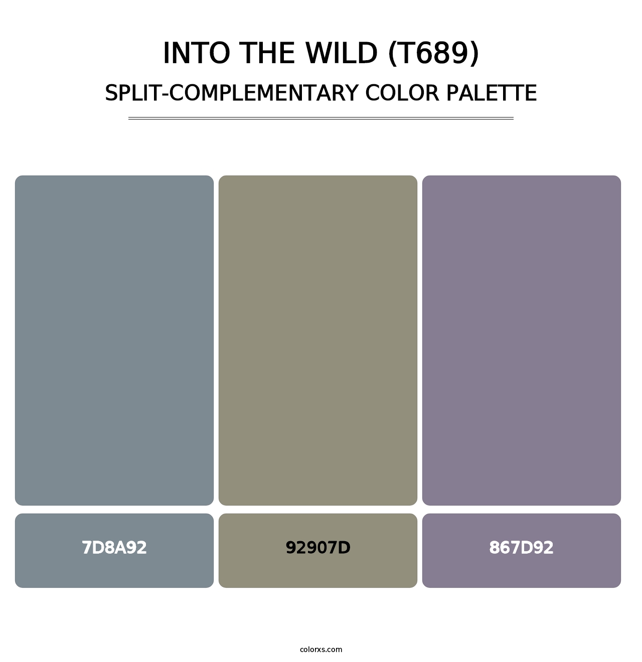 Into the Wild (T689) - Split-Complementary Color Palette