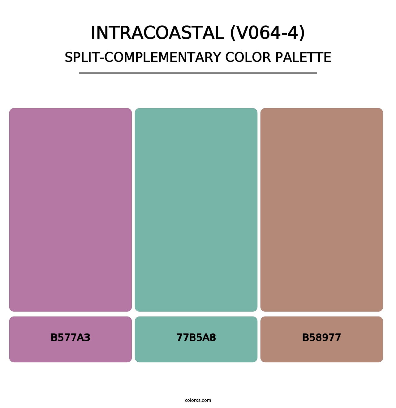 Intracoastal (V064-4) - Split-Complementary Color Palette