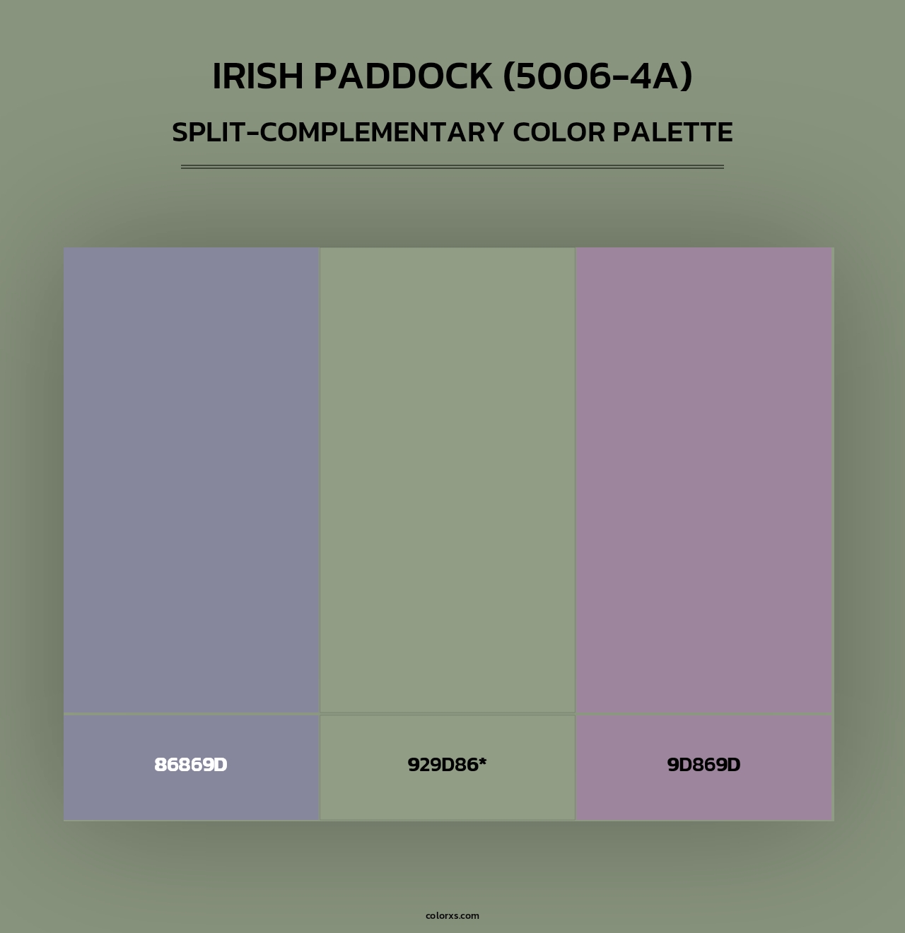 Irish Paddock (5006-4A) - Split-Complementary Color Palette