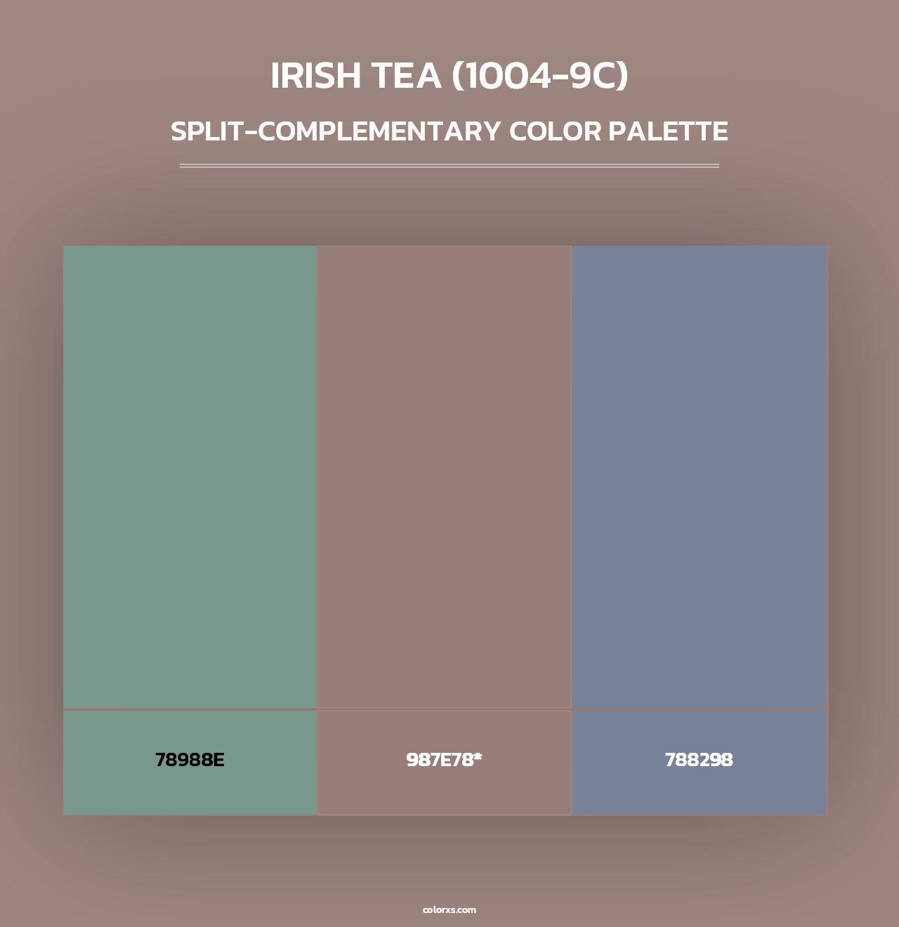Irish Tea (1004-9C) - Split-Complementary Color Palette