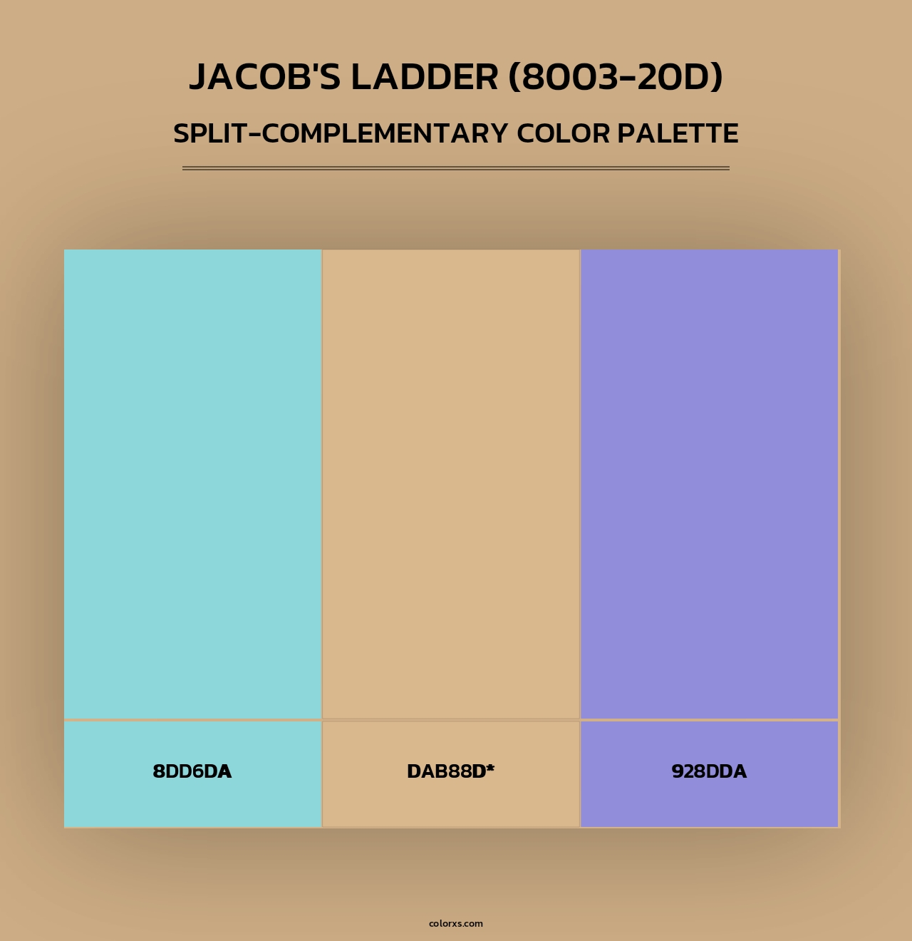 Jacob's Ladder (8003-20D) - Split-Complementary Color Palette