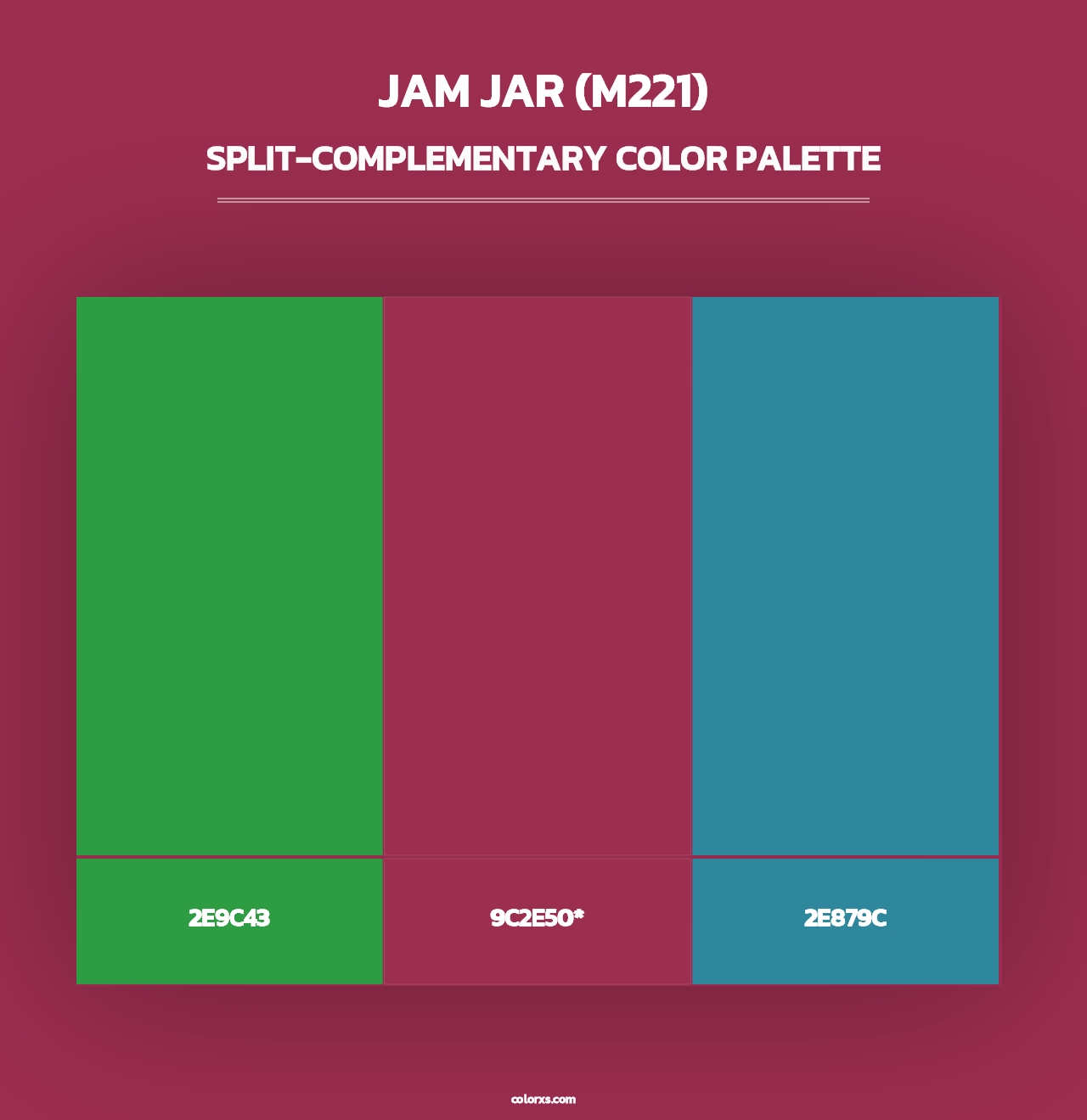 Jam Jar (M221) - Split-Complementary Color Palette
