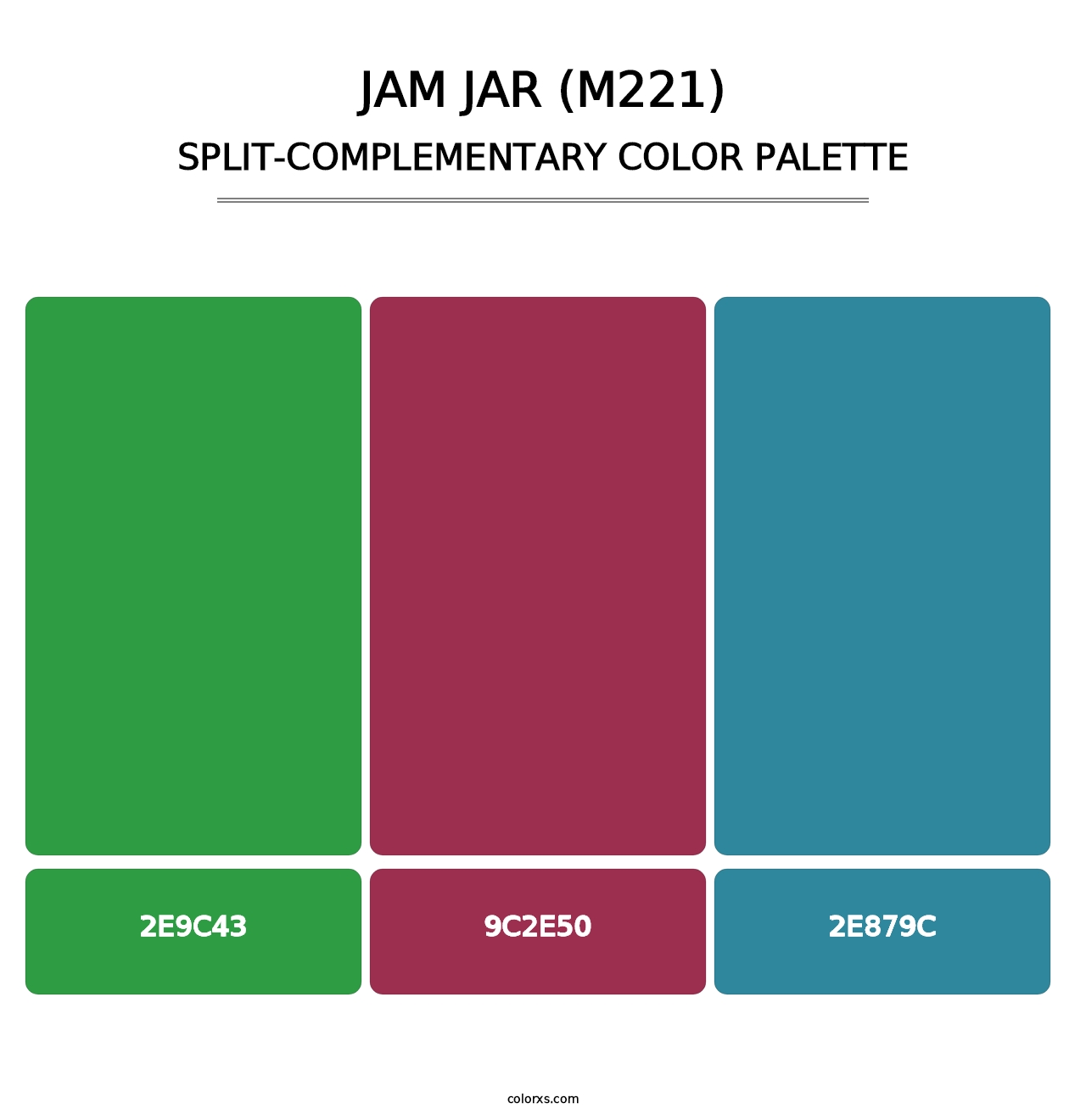 Jam Jar (M221) - Split-Complementary Color Palette