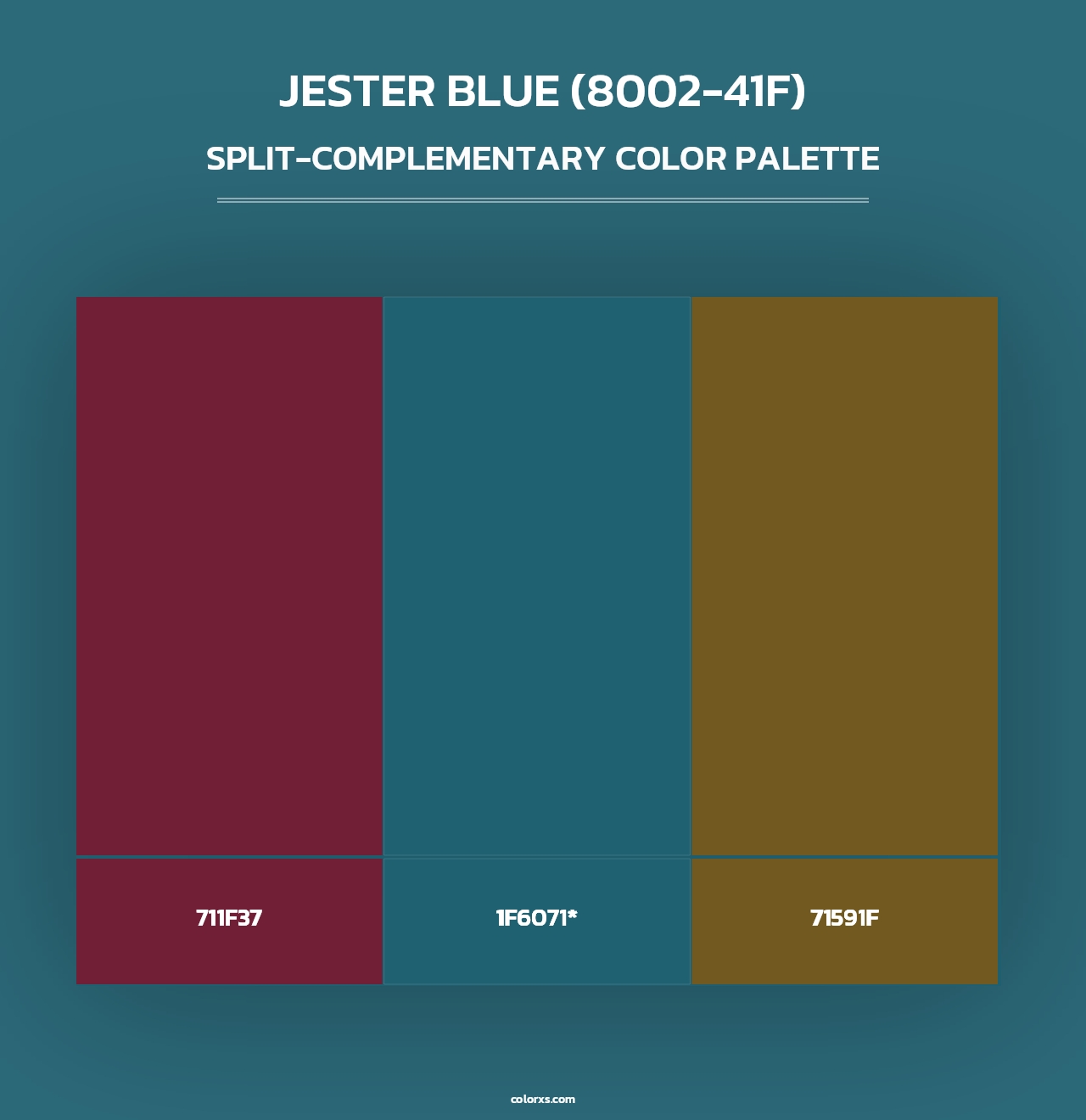 Jester Blue (8002-41F) - Split-Complementary Color Palette