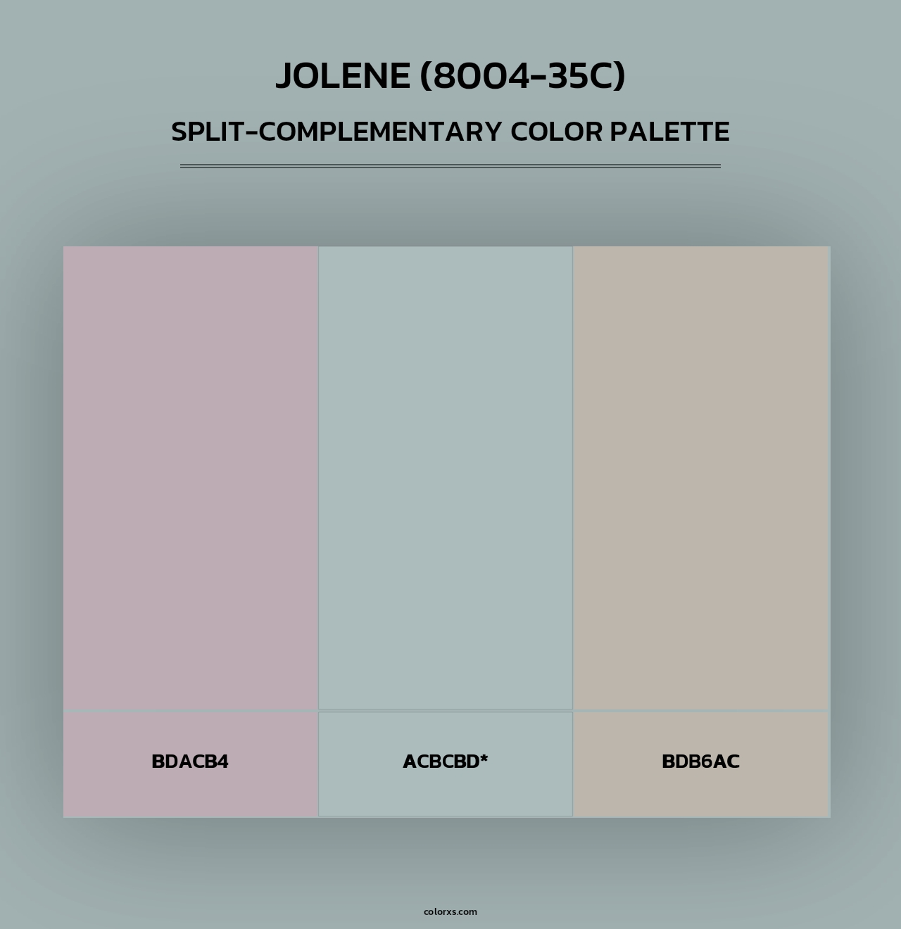 Jolene (8004-35C) - Split-Complementary Color Palette