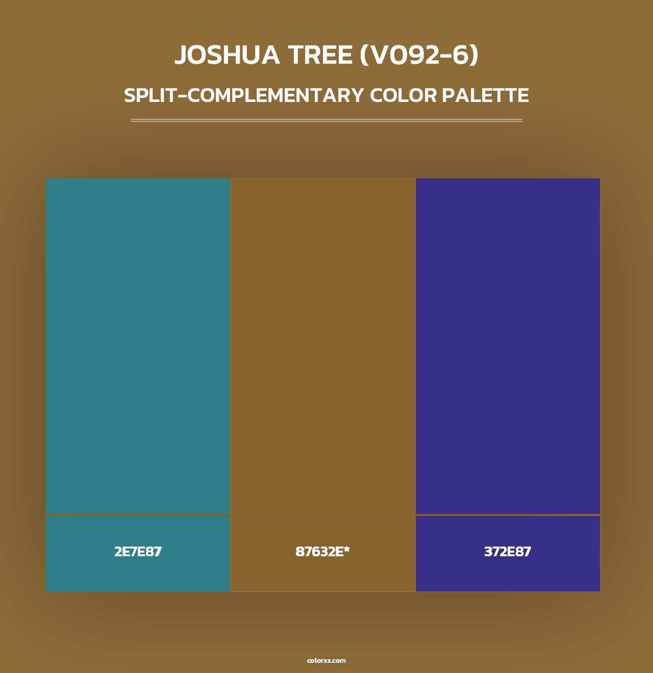 Joshua Tree (V092-6) - Split-Complementary Color Palette