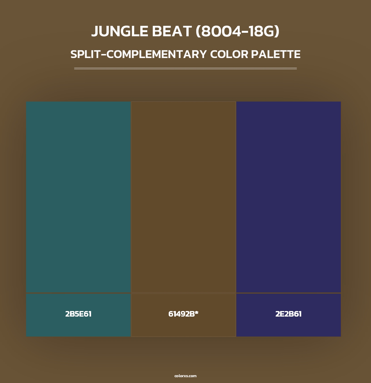 Jungle Beat (8004-18G) - Split-Complementary Color Palette