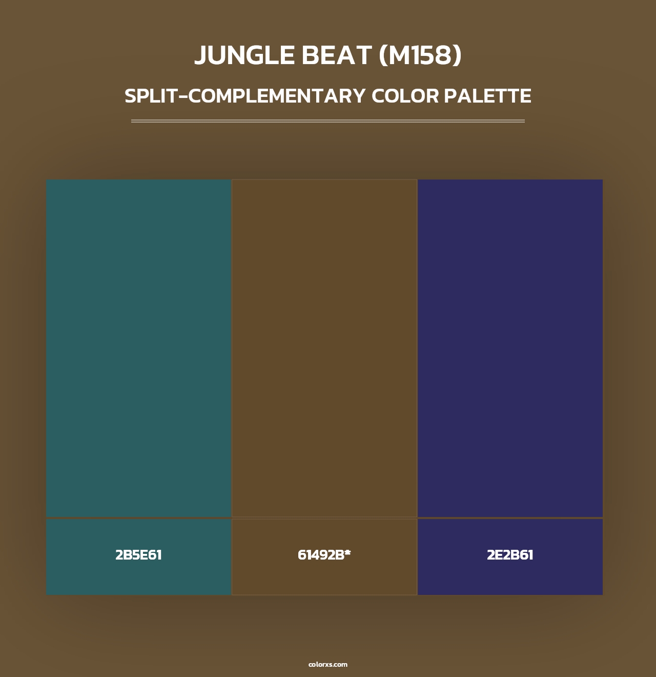 Jungle Beat (M158) - Split-Complementary Color Palette