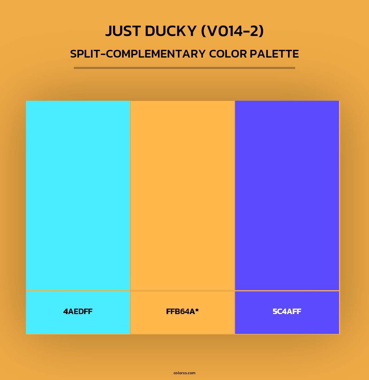 Just Ducky (V014-2) - Split-Complementary Color Palette