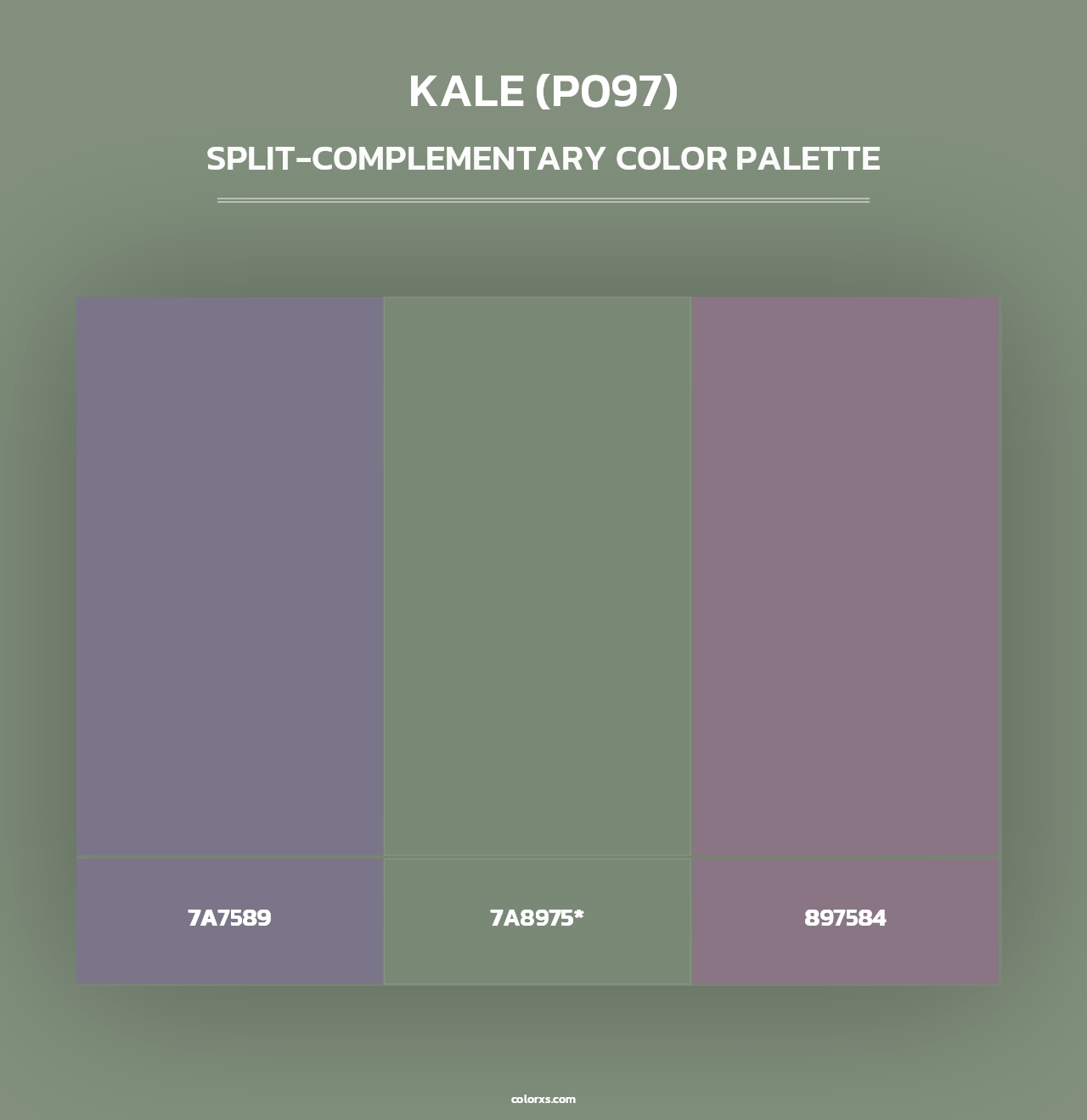 Kale (P097) - Split-Complementary Color Palette