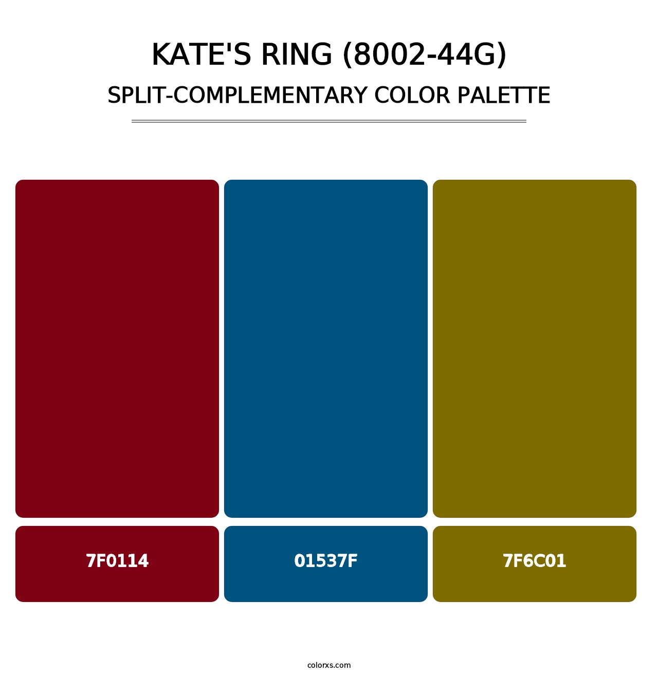 Kate's Ring (8002-44G) - Split-Complementary Color Palette
