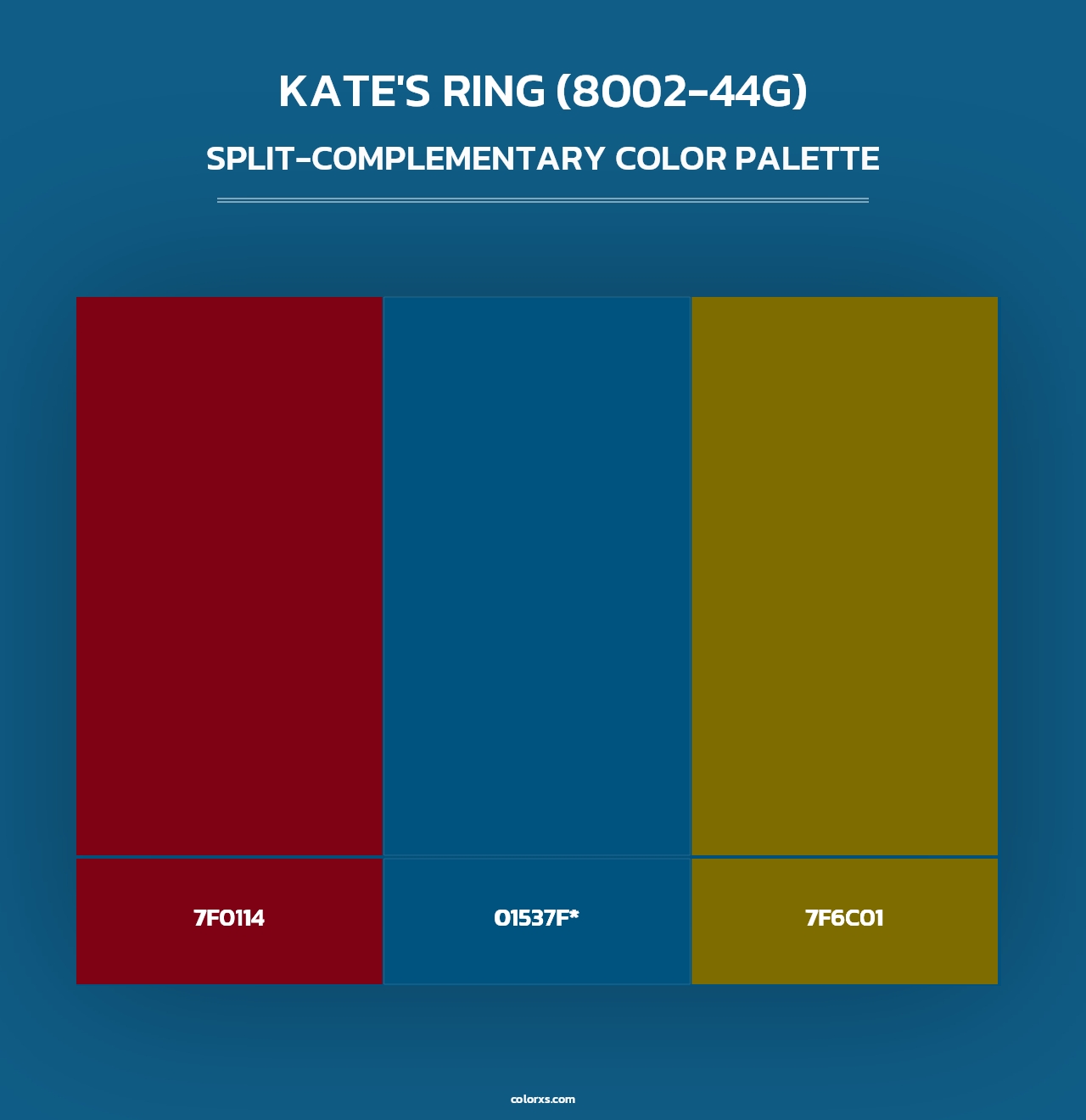 Kate's Ring (8002-44G) - Split-Complementary Color Palette