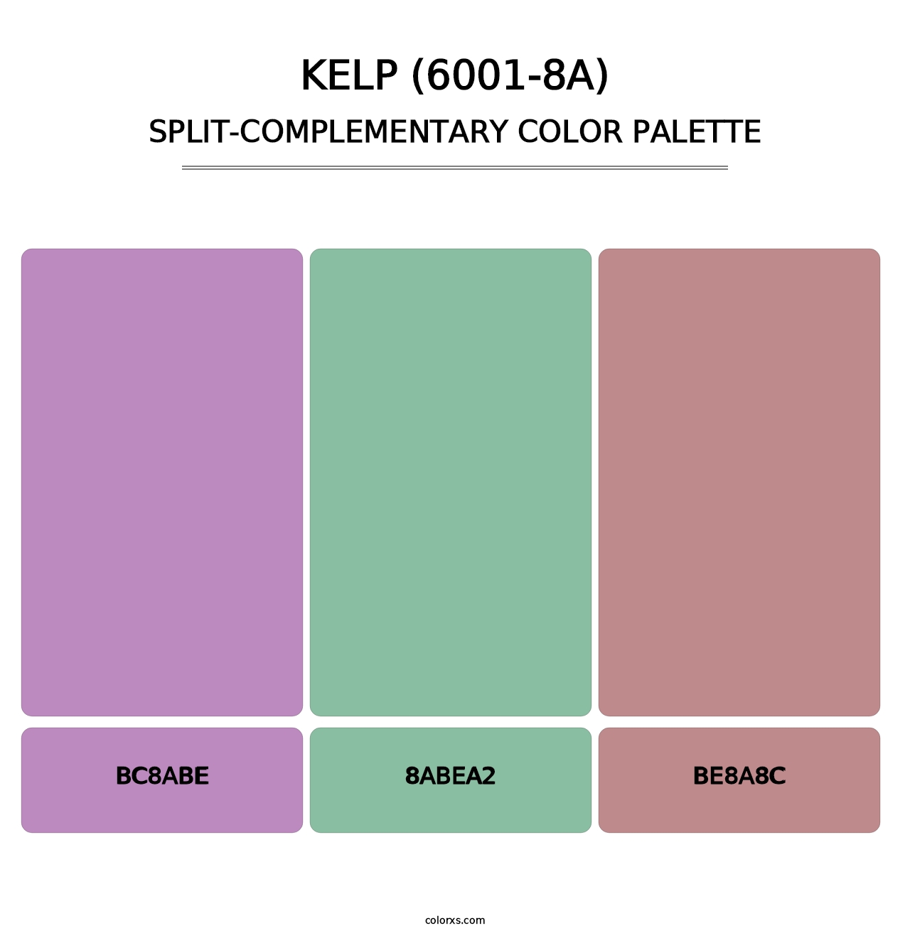 Kelp (6001-8A) - Split-Complementary Color Palette