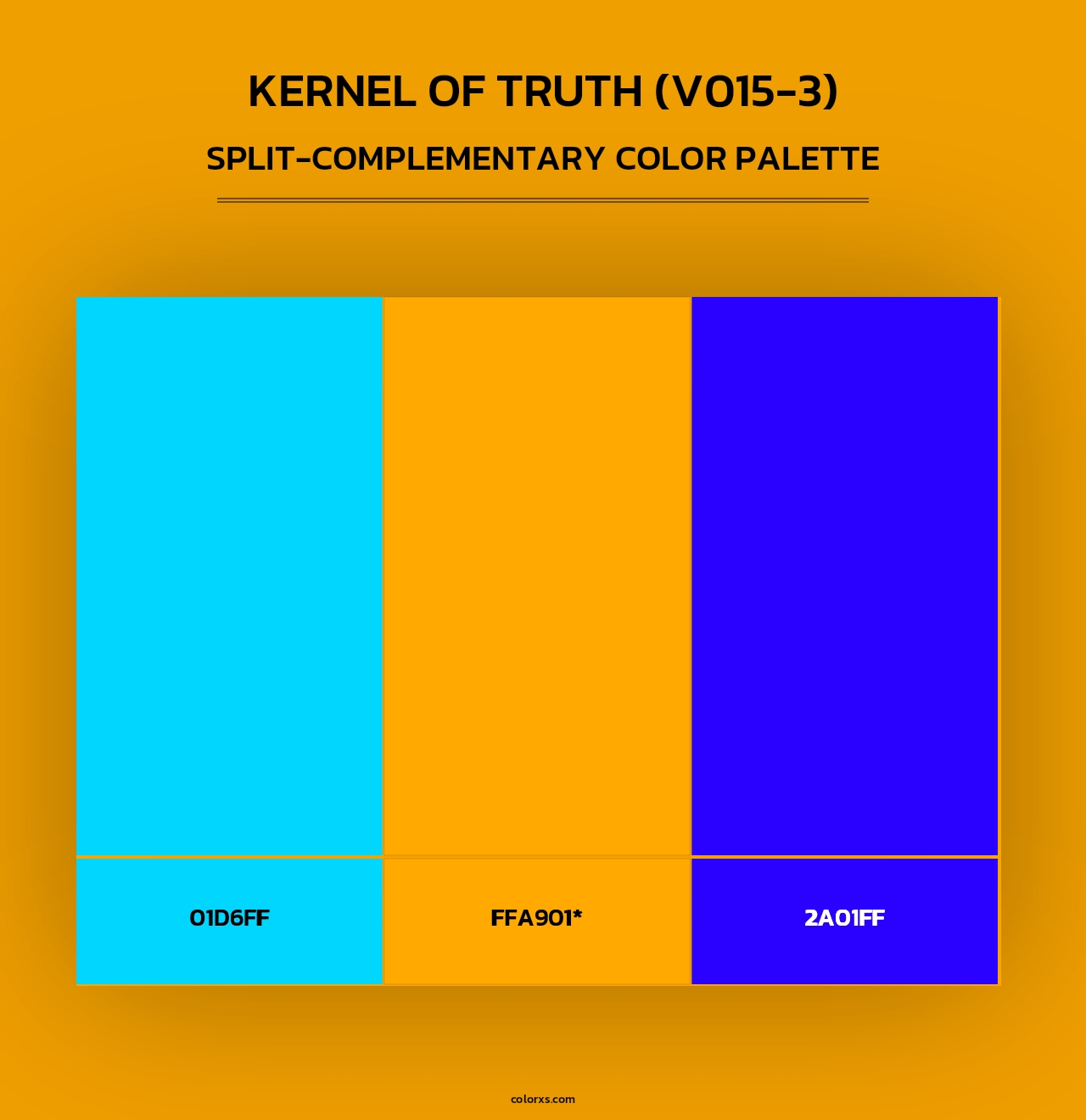 Kernel of Truth (V015-3) - Split-Complementary Color Palette