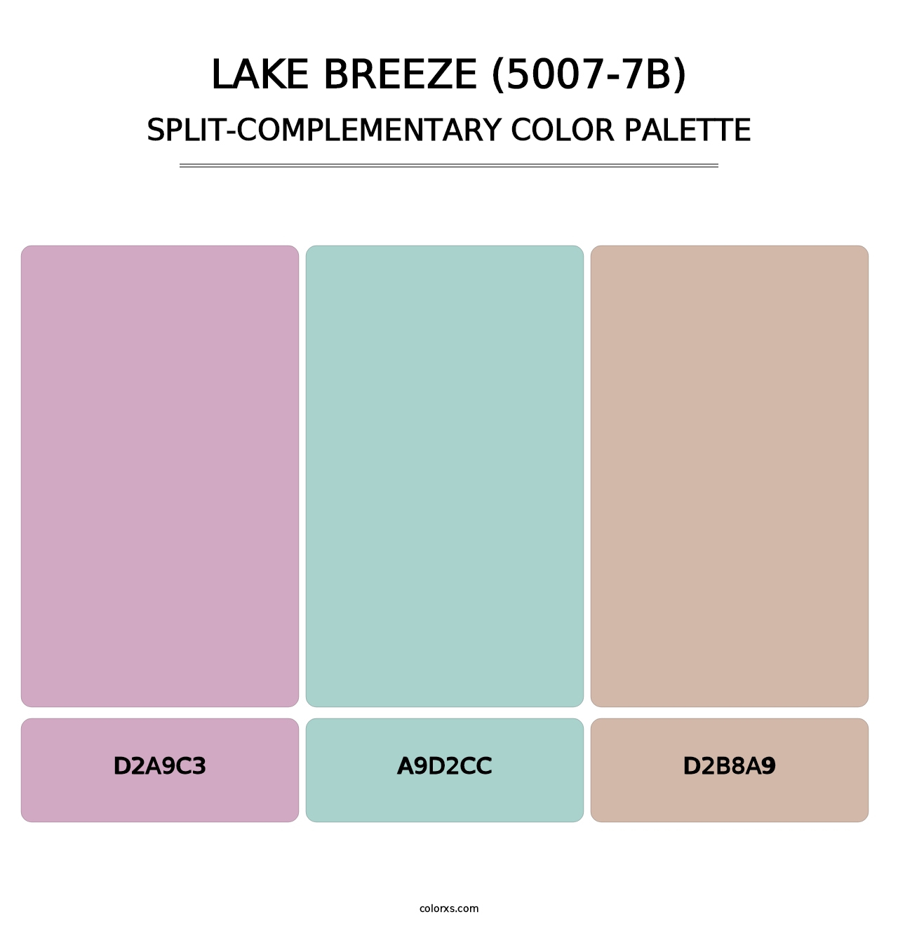 Lake Breeze (5007-7B) - Split-Complementary Color Palette