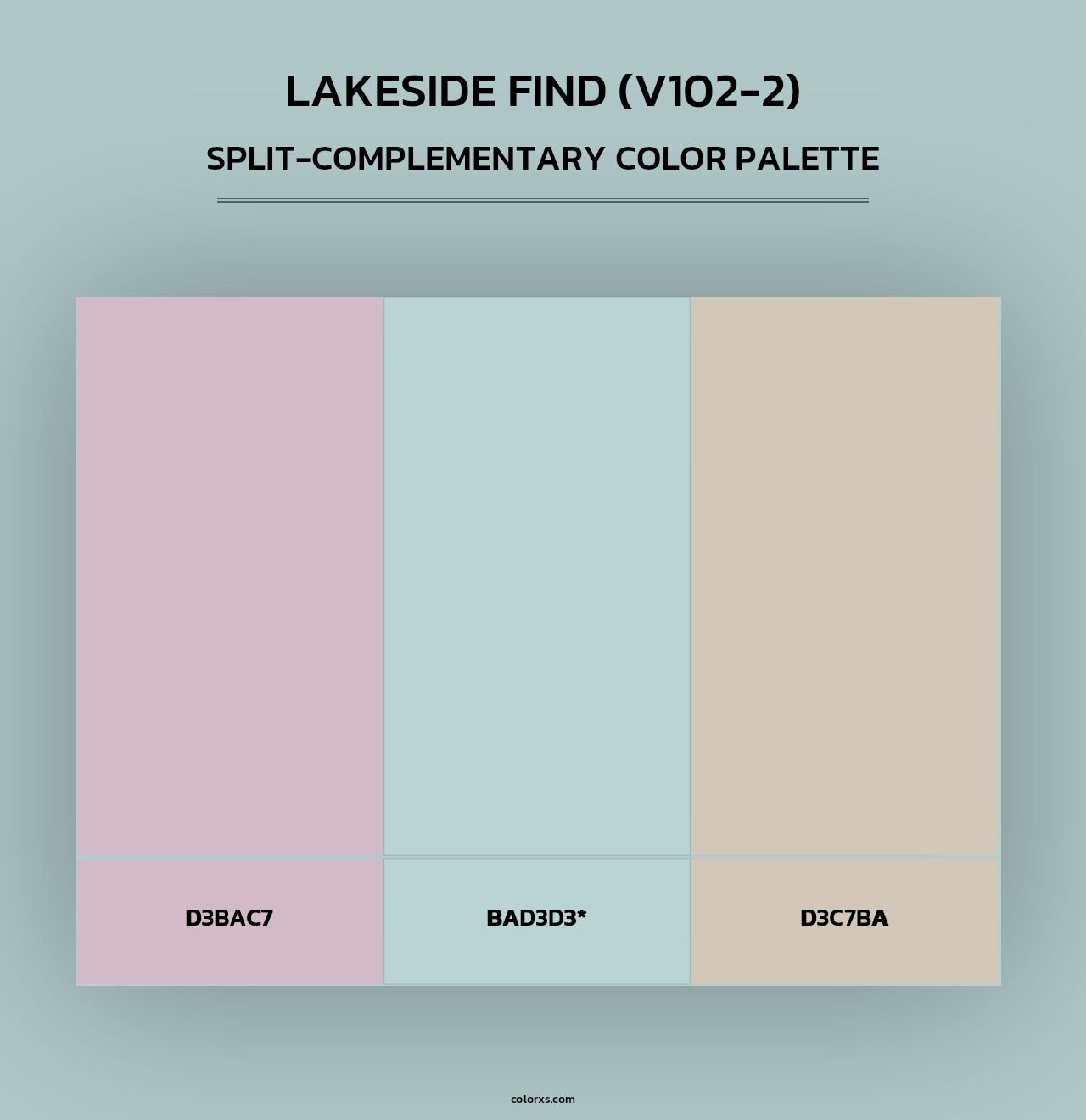 Lakeside Find (V102-2) - Split-Complementary Color Palette