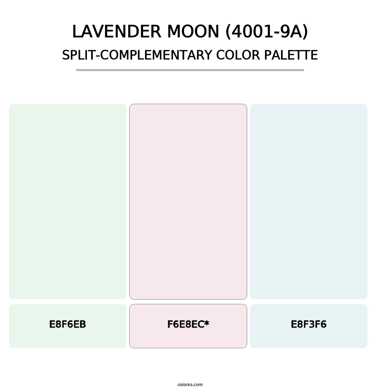 Lavender Moon (4001-9A) - Split-Complementary Color Palette
