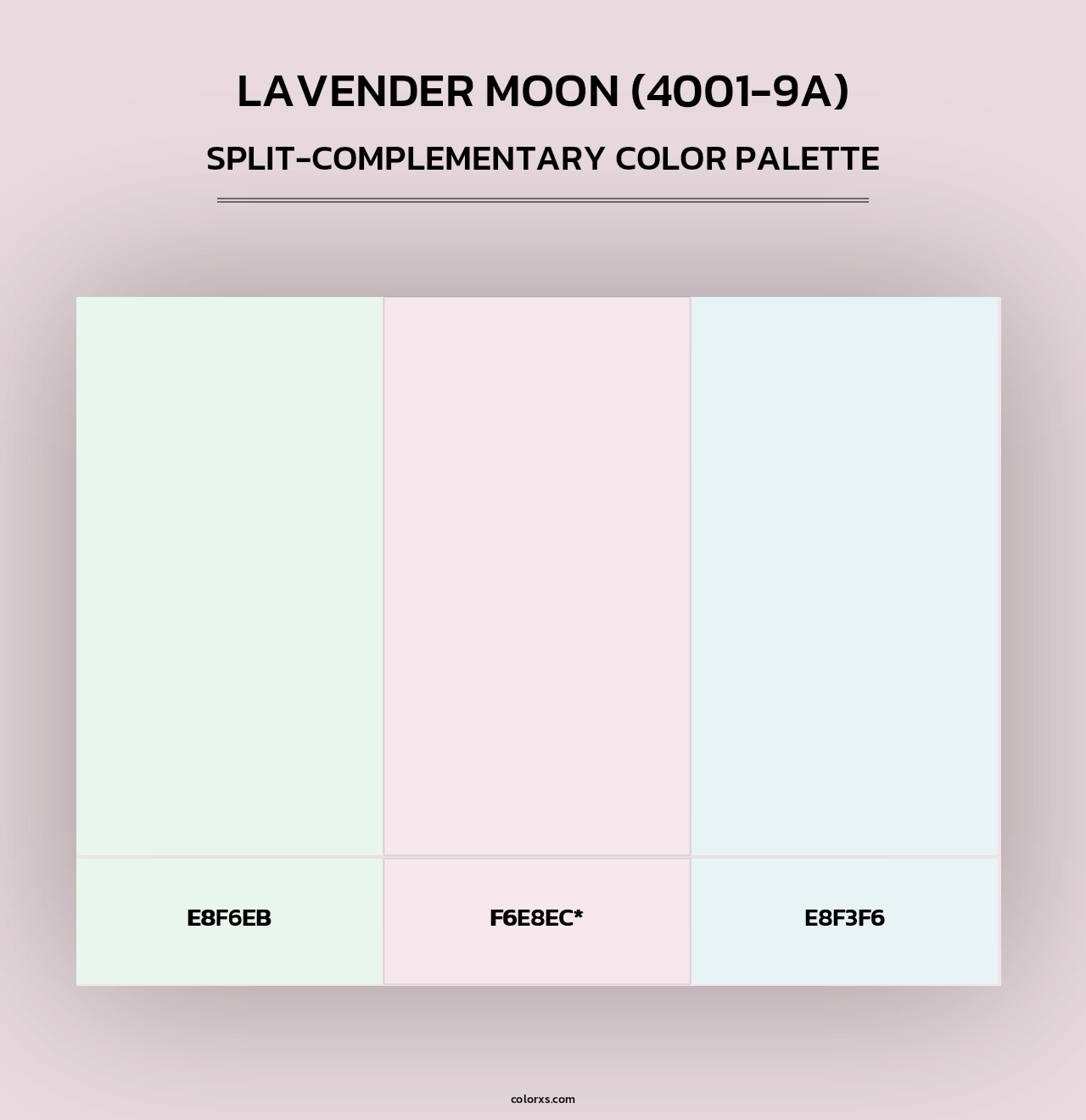 Lavender Moon (4001-9A) - Split-Complementary Color Palette