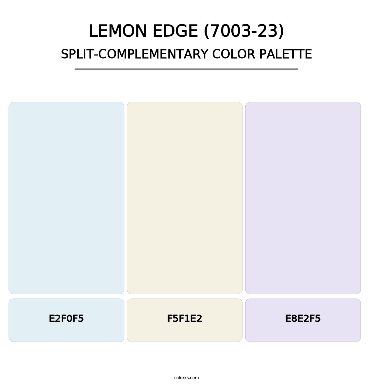 Lemon Edge (7003-23) - Split-Complementary Color Palette