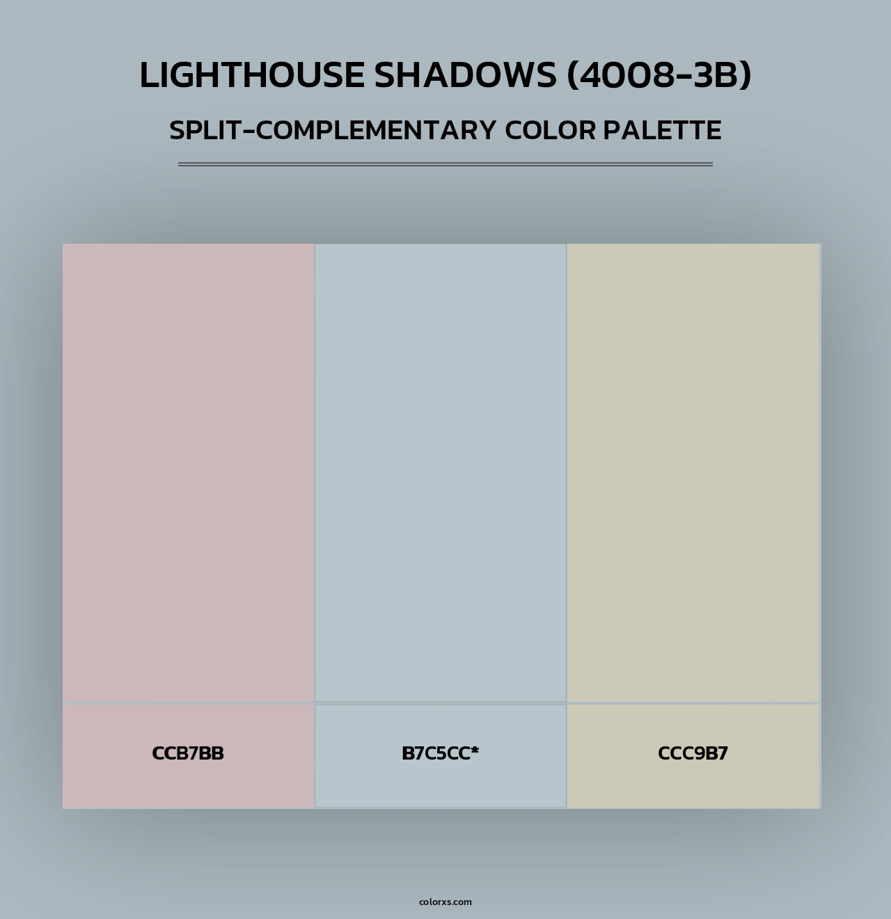 Lighthouse Shadows (4008-3B) - Split-Complementary Color Palette