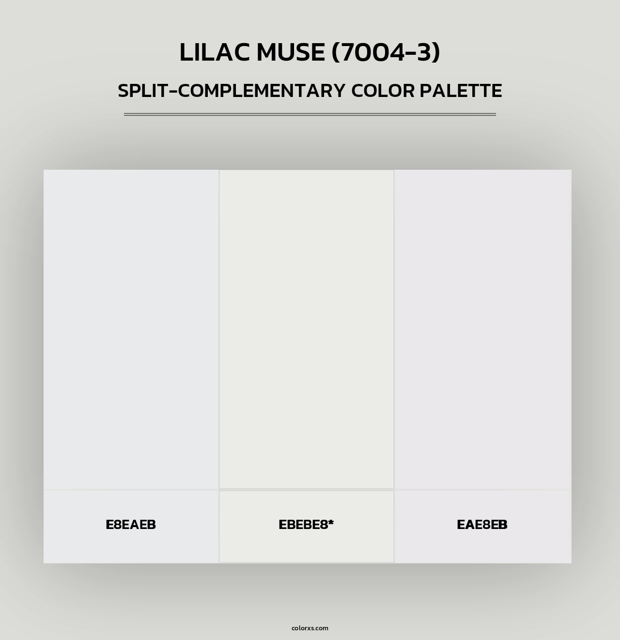 Lilac Muse (7004-3) - Split-Complementary Color Palette