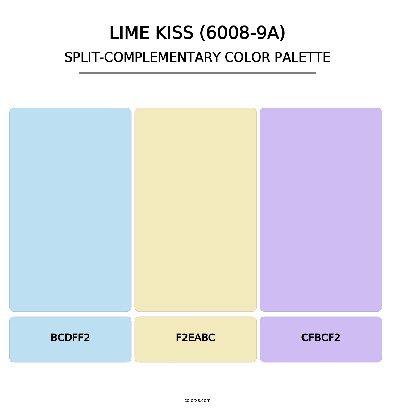 Lime Kiss (6008-9A) - Split-Complementary Color Palette