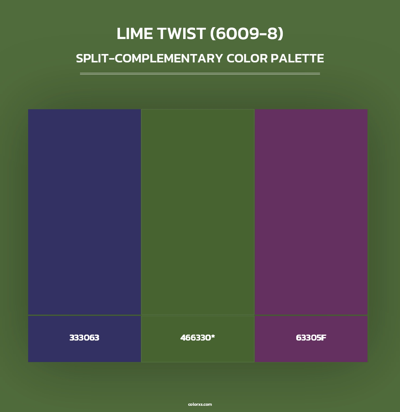 Lime Twist (6009-8) - Split-Complementary Color Palette