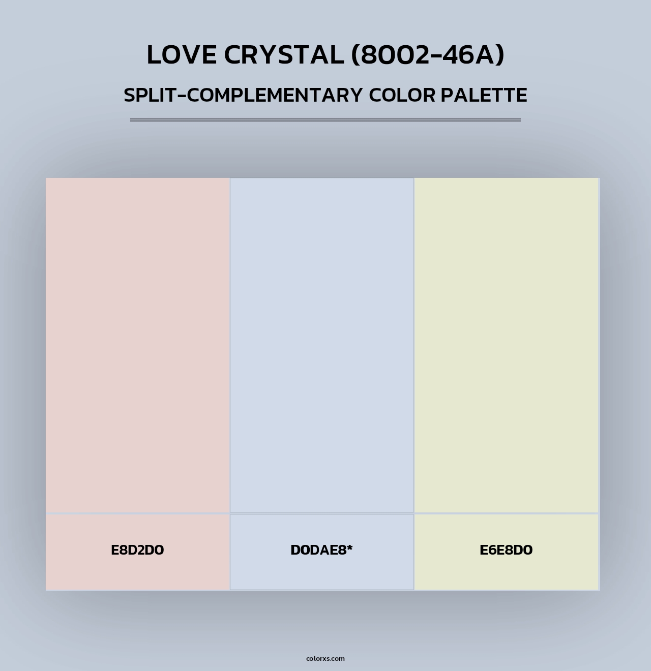 Love Crystal (8002-46A) - Split-Complementary Color Palette