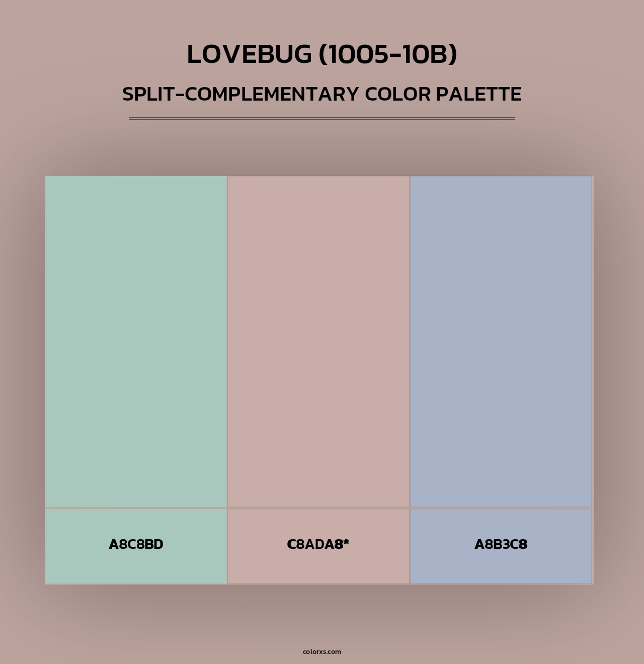 Lovebug (1005-10B) - Split-Complementary Color Palette