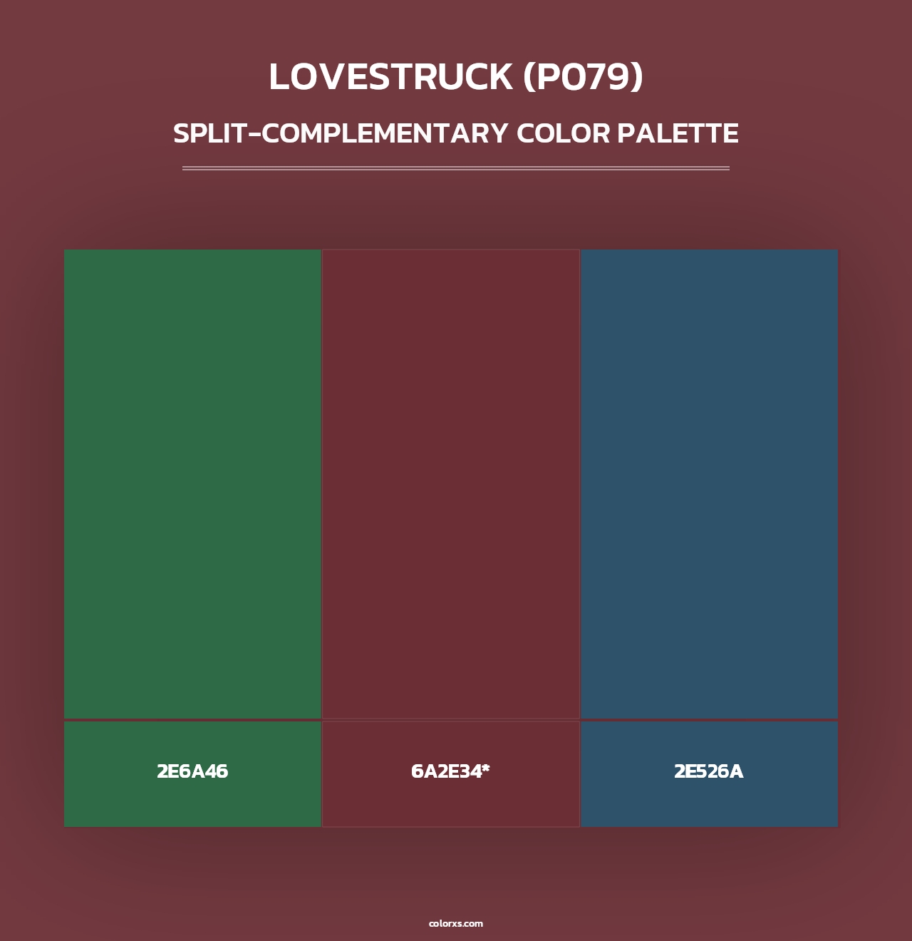 Lovestruck (P079) - Split-Complementary Color Palette