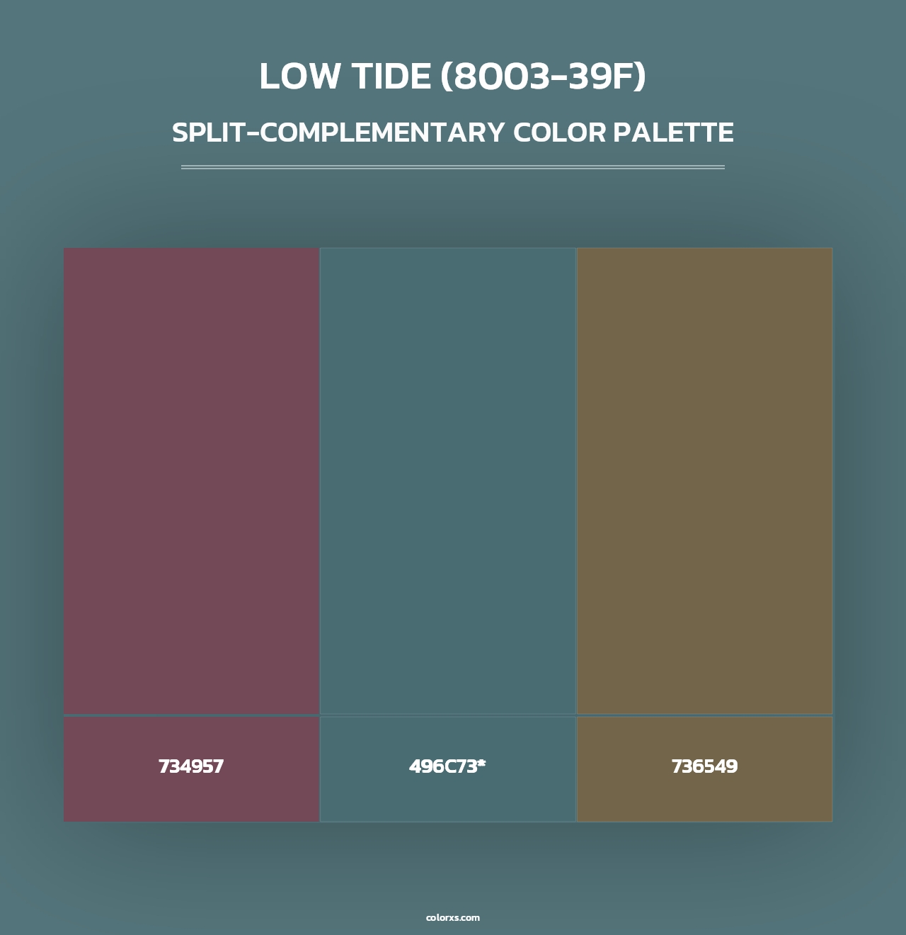 Low Tide (8003-39F) - Split-Complementary Color Palette