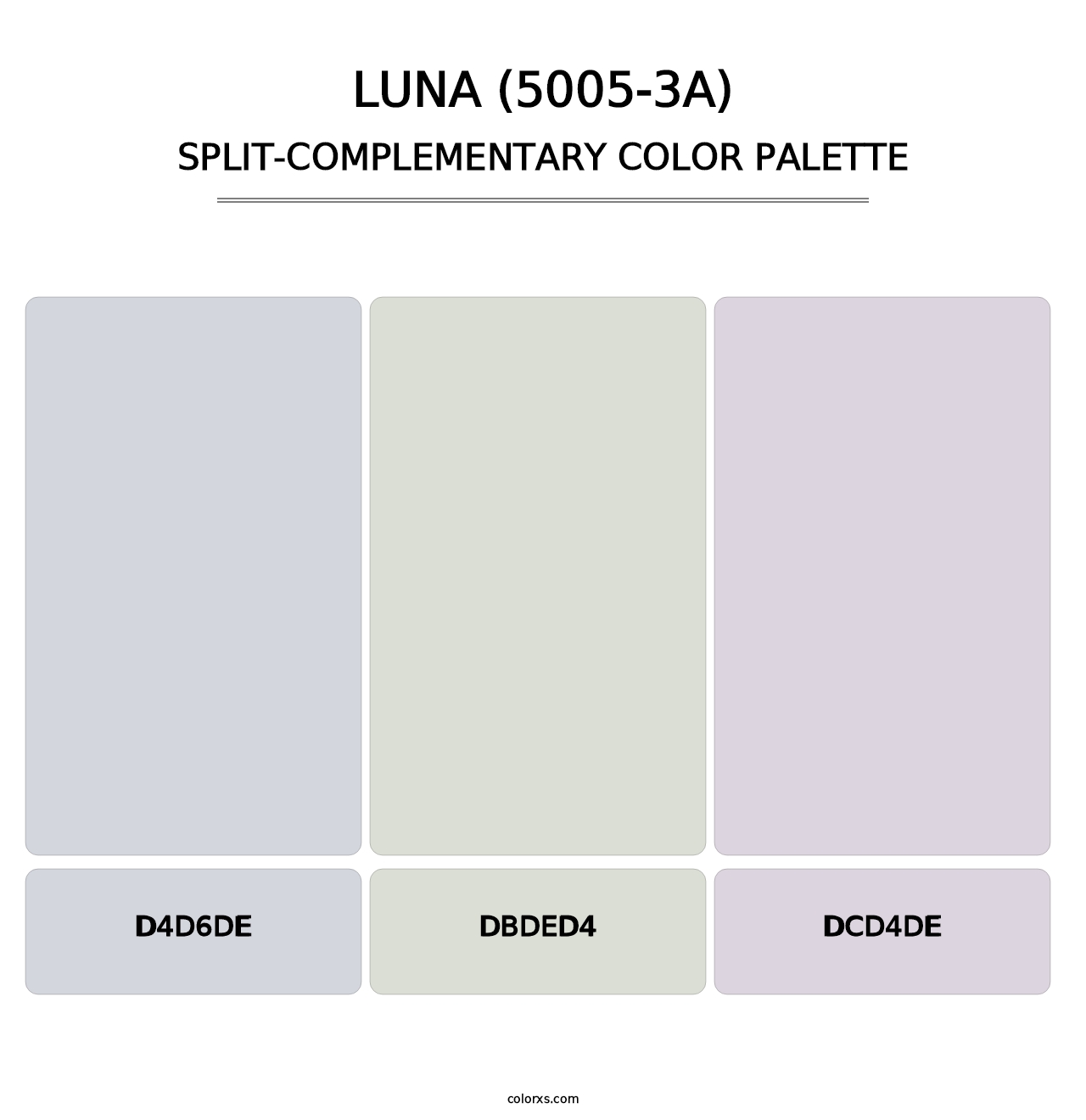 Luna (5005-3A) - Split-Complementary Color Palette